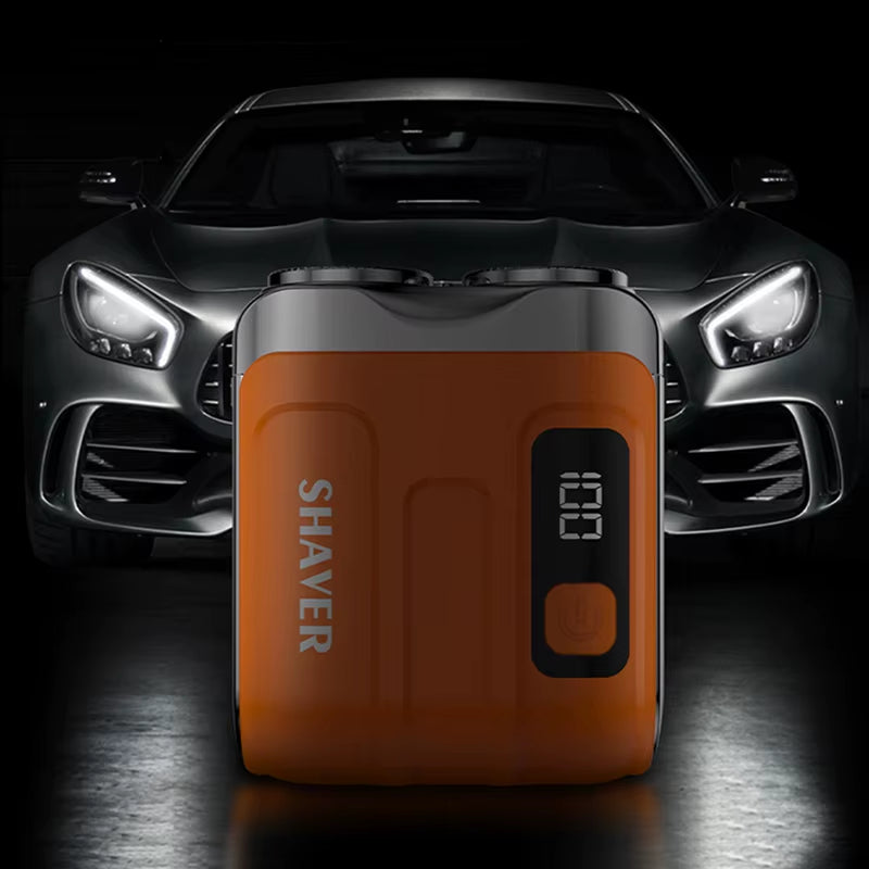 Mini Men'S Electric Shaver Portable Dual-Head Beard Trimer Travel Pocket Beard Razor Body Hair Trimmer